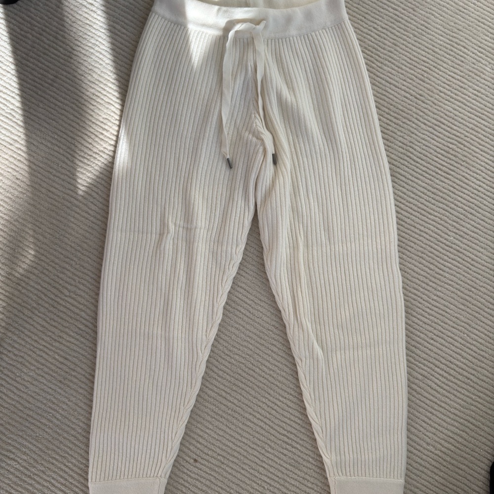 Cozy Cream Ribbed Sweater Set - Picture 4 of 6